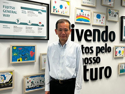 Tsutomu Kunishima, diretor-presidente da Fujitsu General do Brasil. Crédito: divulgação