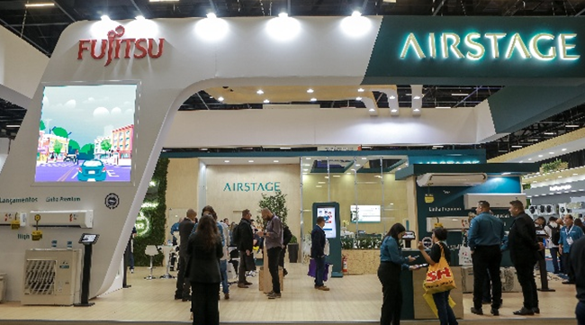 Estande da Fujitsu na FEBRAVA 2023